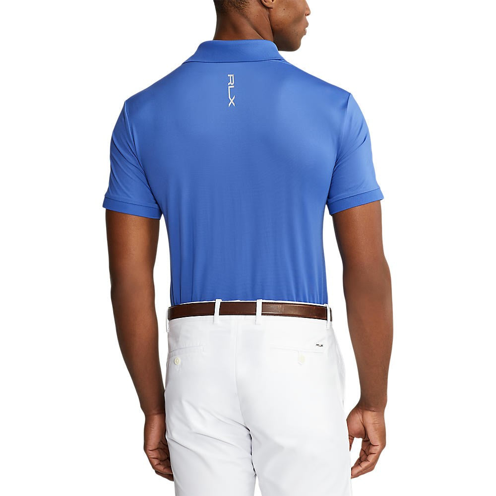 RLX Ralph Lauren Solid Airflow Performance Polo - Liberty Blue