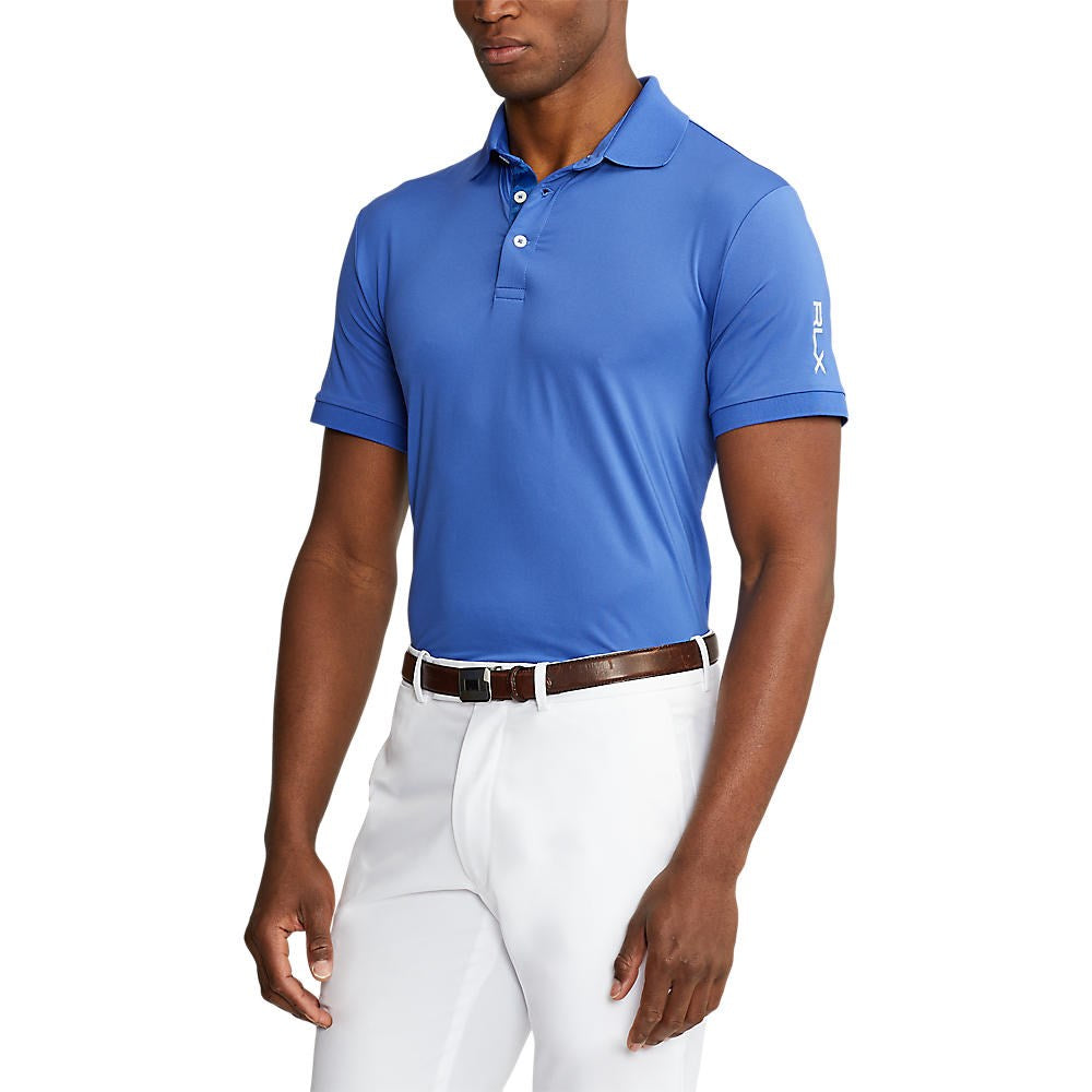 RLX Ralph Lauren Solid Airflow Performance Polo - Liberty Blue