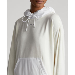 RLX Ralph Lauren Women's Logo Hybrid Jersey Hoodie - Pure White